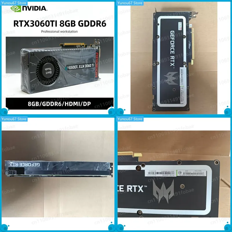 Pc Gaming Graphics Card - Видеокарта RTX 3060TI 8 ГБ GDDR6