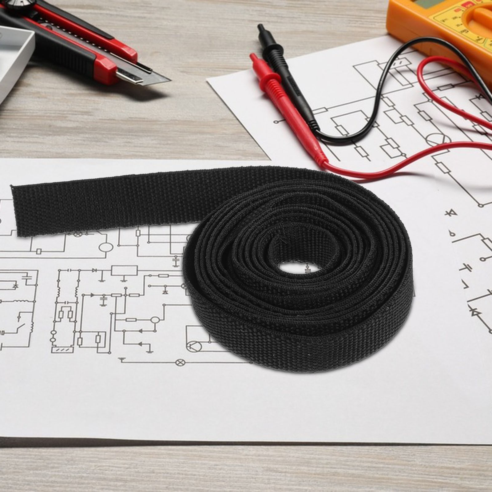 Cable Management Sleeve - 1 рулон термоусадочной оплетки для кабелей,