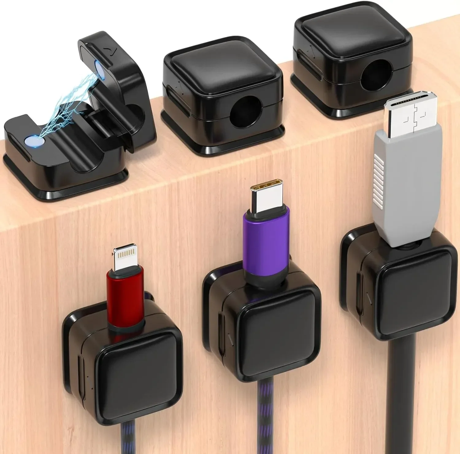 Cable Management Sleeve - Мини-органайзер для кабелей, магнитный держатель, гладкий