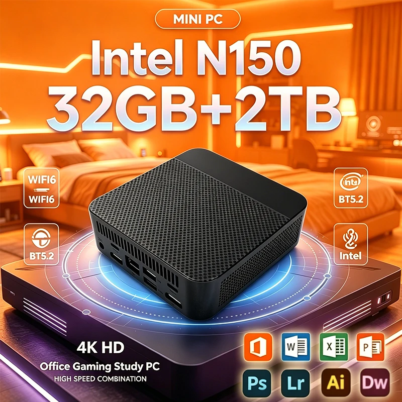 НОВЫЙ Мини-ПК N150 с Windows 1 – обзор и цена Pc Gaming Ram 32Gb