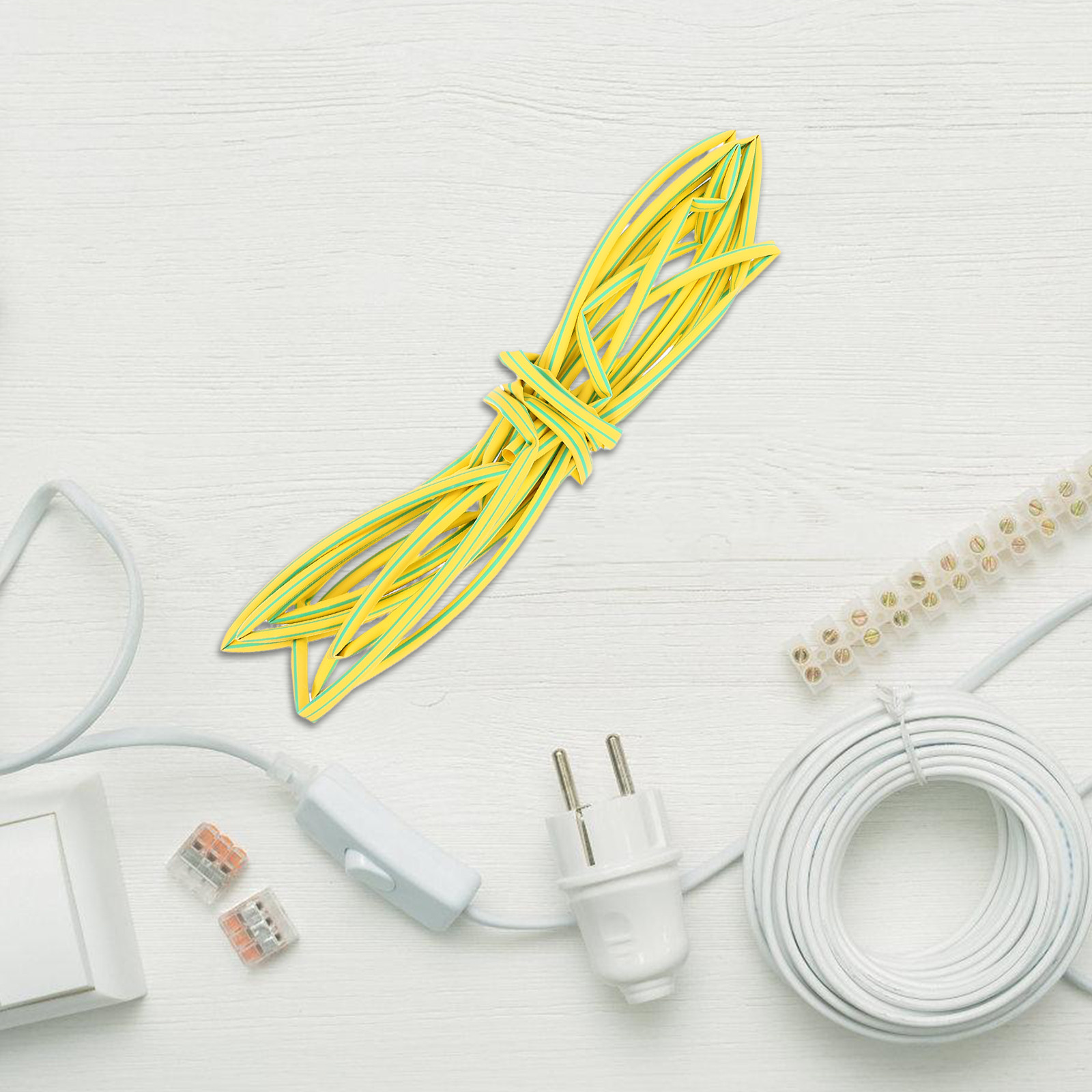 Желто-зеленая термоусадочная т – обзор и цена Cable Management Sleeve